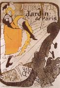 Jane Avril in the Paris Garden Henri de toulouse-lautrec